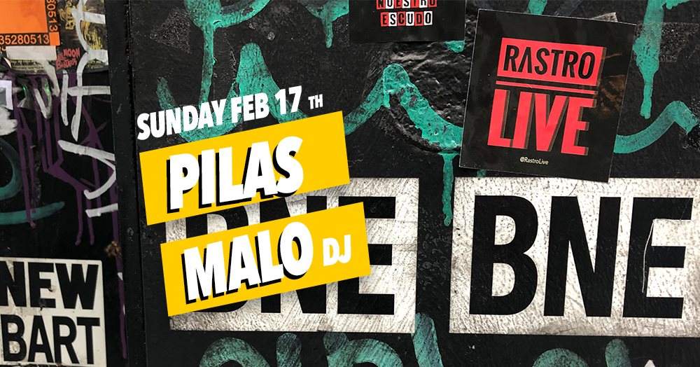 Pilas and Malo x Rastro Live - Página frontal