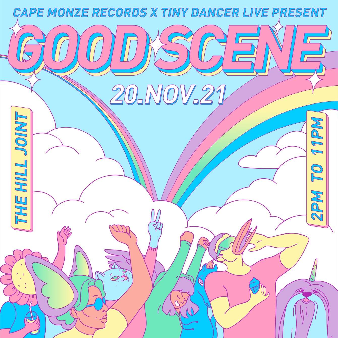 Cape Monze Records x Tiny Dancer Live present Good Scene - フライヤー表