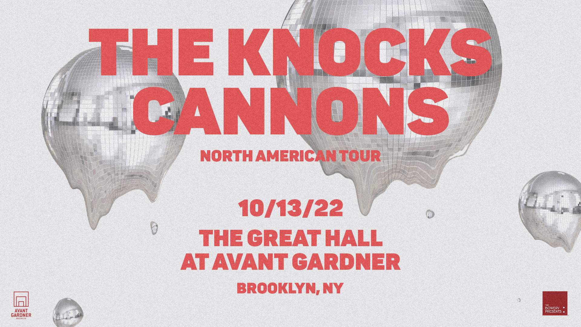 The Knocks X Cannons at The Great Hall - Página frontal