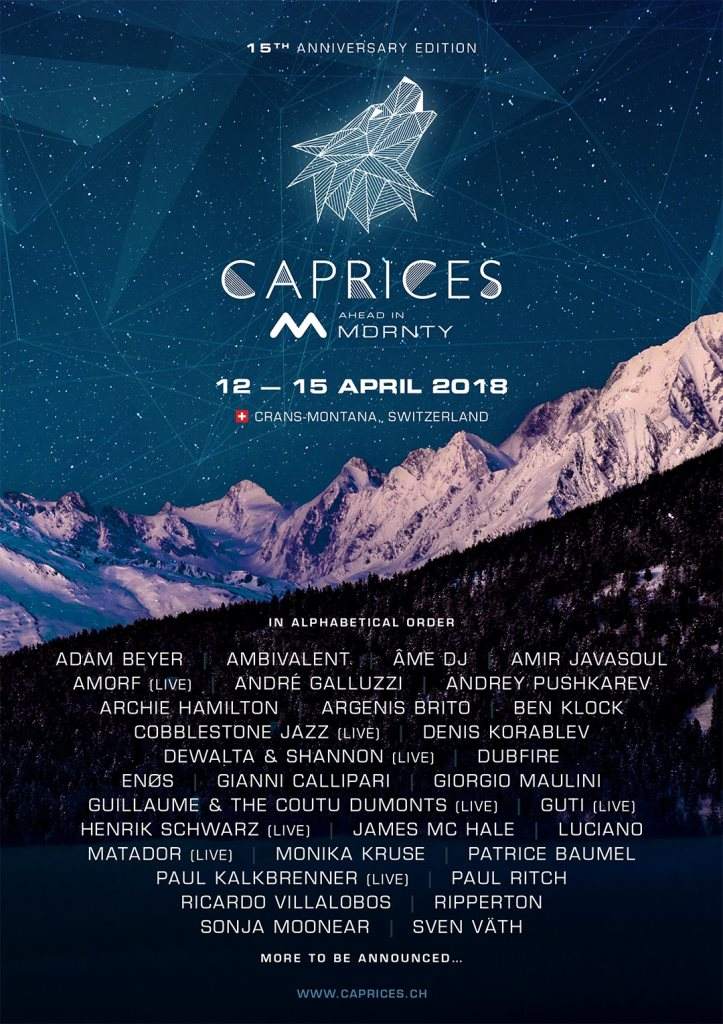 Caprices Festival 2018 - Página frontal
