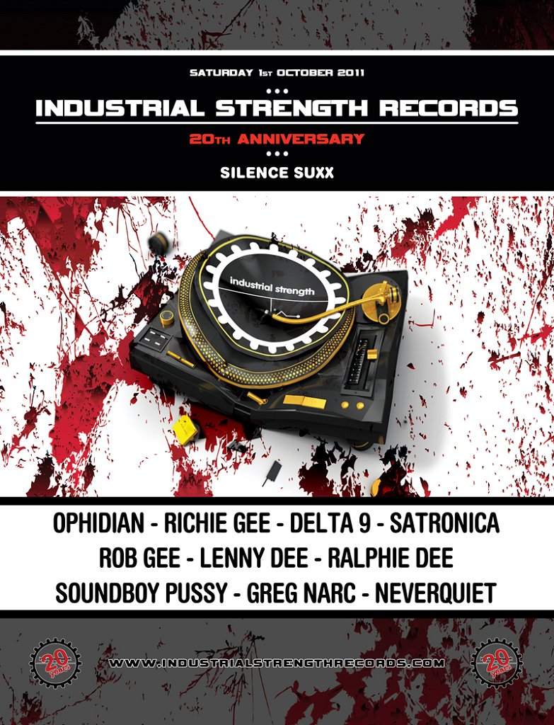 Industrial Strength Records 20th Anniversary - Página frontal