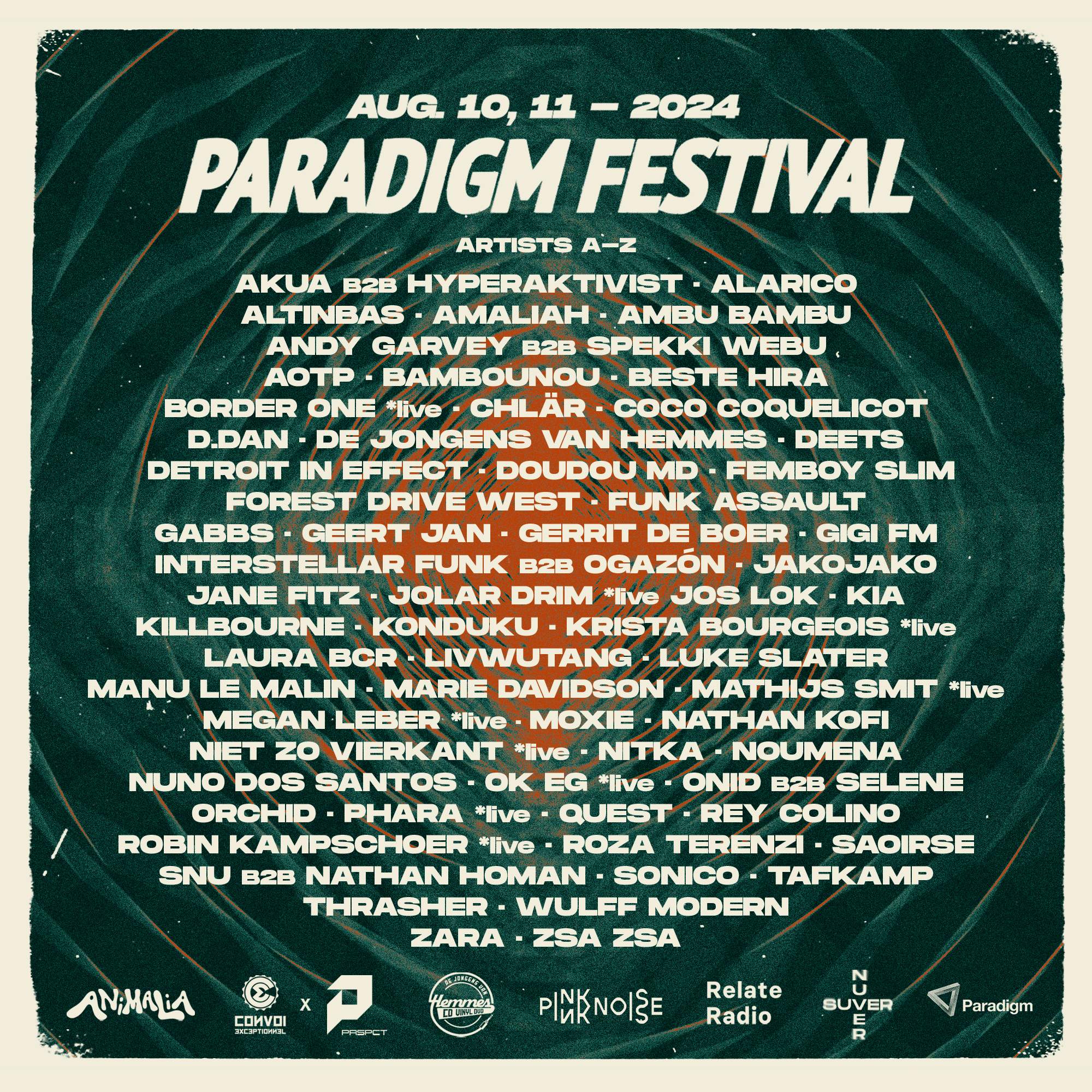 Paradigm Festival 2024 - フライヤー表
