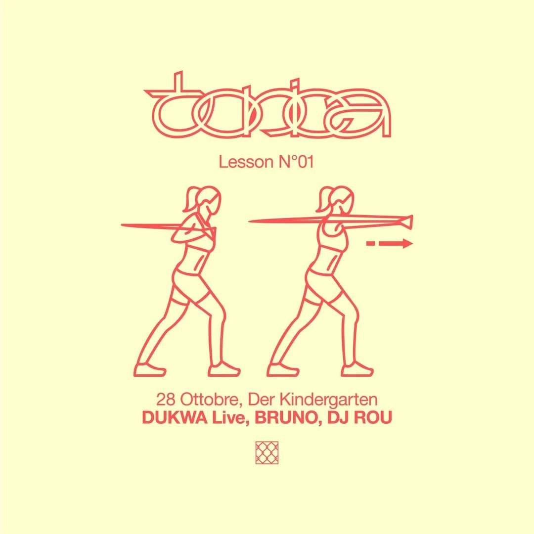 TONICA Lesson N°01 - Dukwa Live, BRUNO, DJ Rou - Página frontal