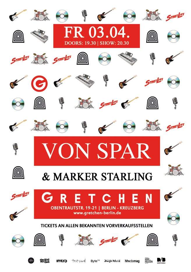 Live In Gretchen: Von Spar - フライヤー表