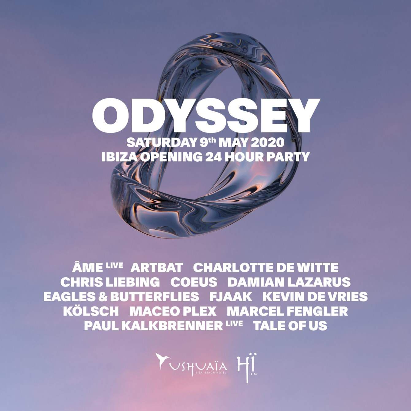 Odyssey - 24h Opening Party - Ushuaïa & Hï Ibiza - Página frontal