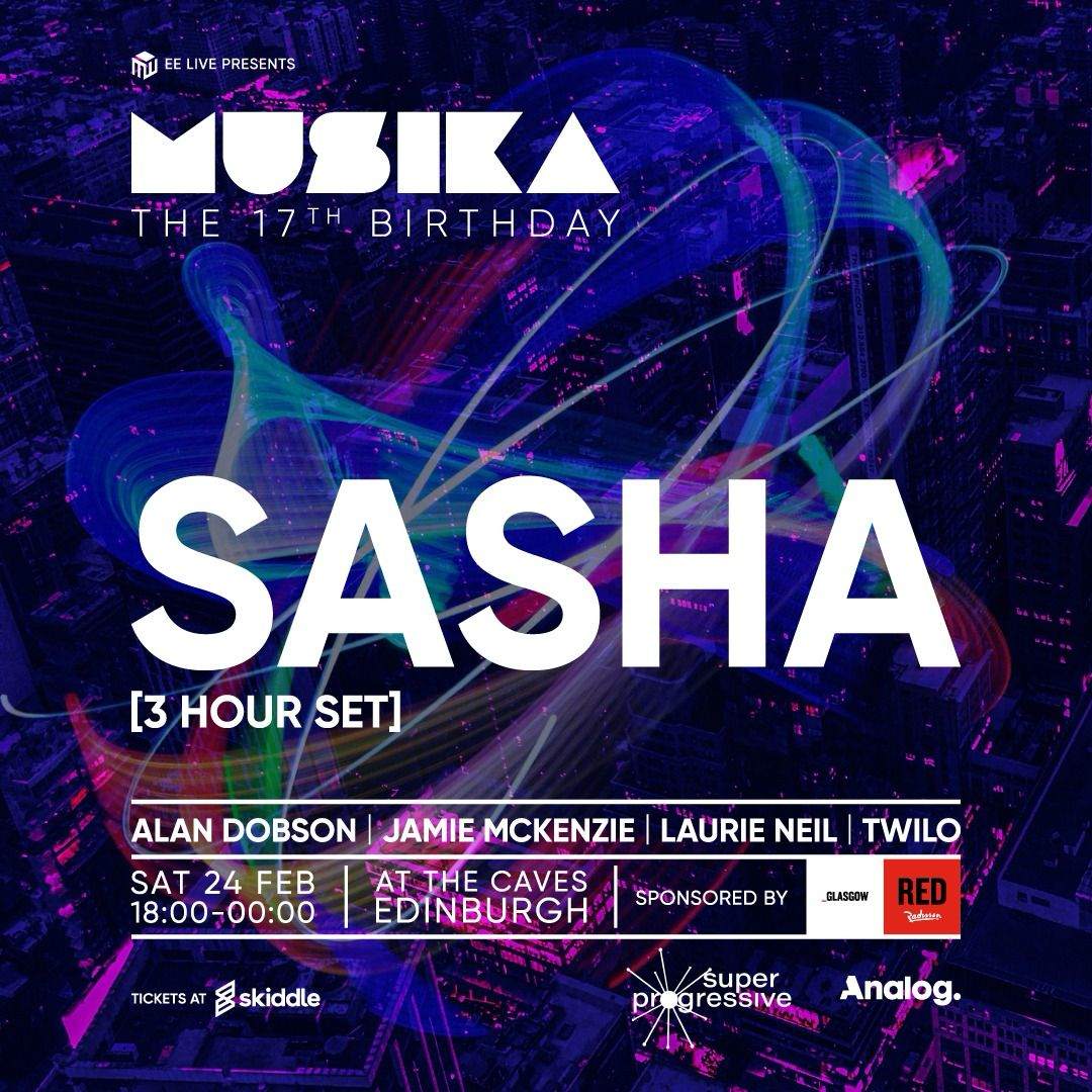 The Musika 17th birthday feat Sasha - Página frontal