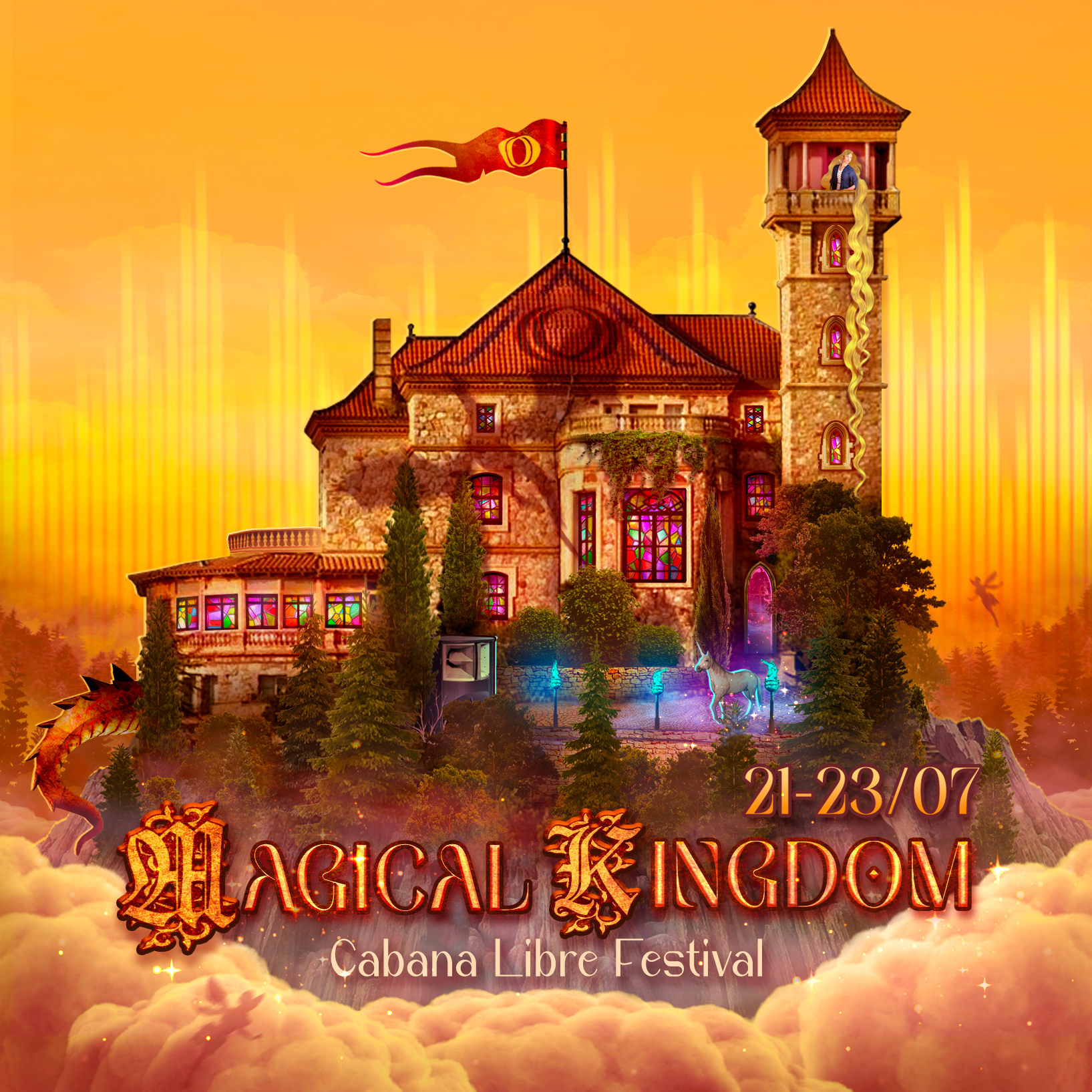 Magical Kingdom - Cabana Libre Forest Festival - フライヤー表