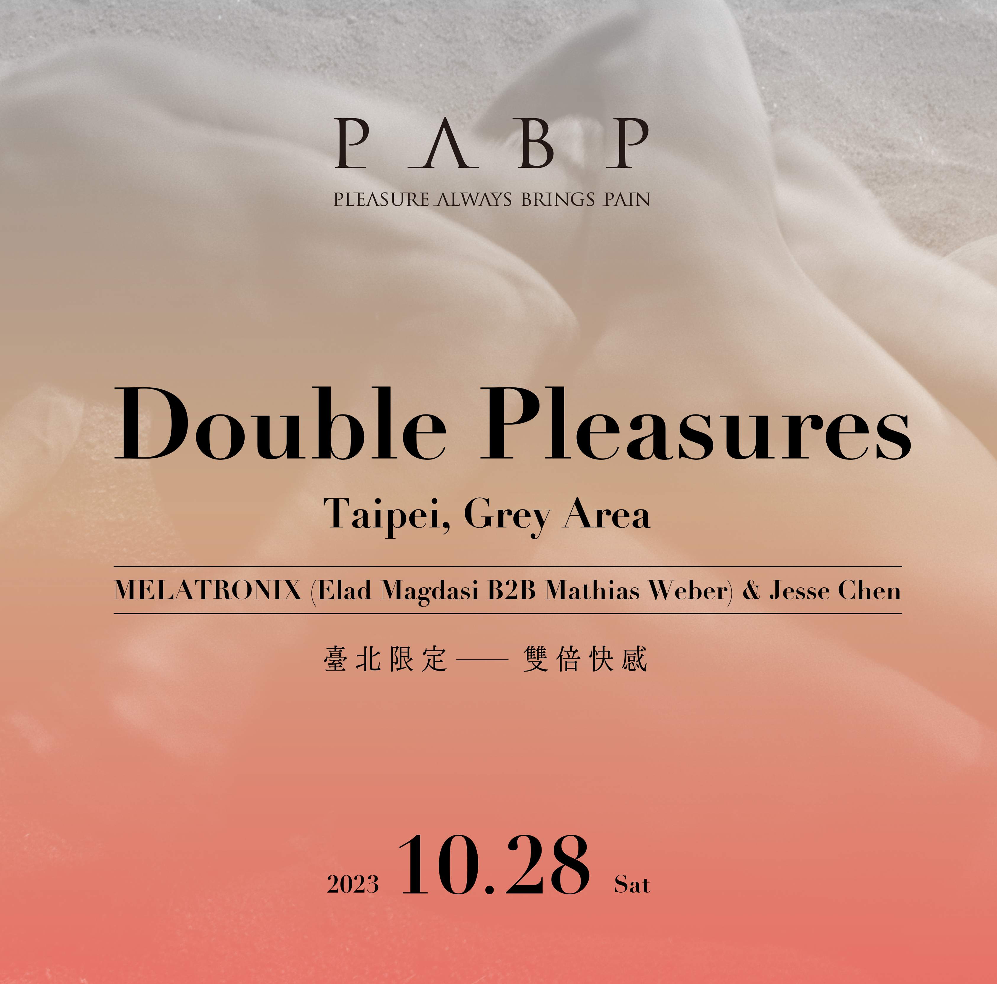 Pabp // Double Pleasures of MELATRONIX & Jesse Chen - Página trasera