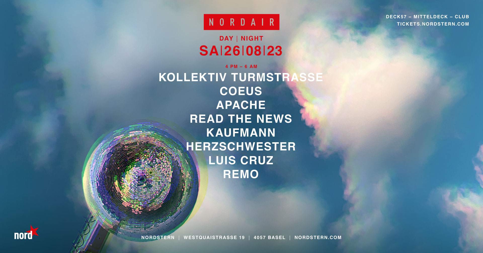 NORDAIR with Kollektiv Turmstrasse & Coeus - フライヤー表