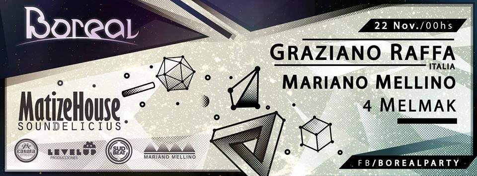 Boreal vs Matize House Feat. Graziano Raffa, Mariano Mellino & 4melmak - フライヤー表