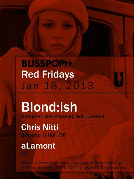 Blisspop & Red Fridays Pres. Blond:ish - Página frontal