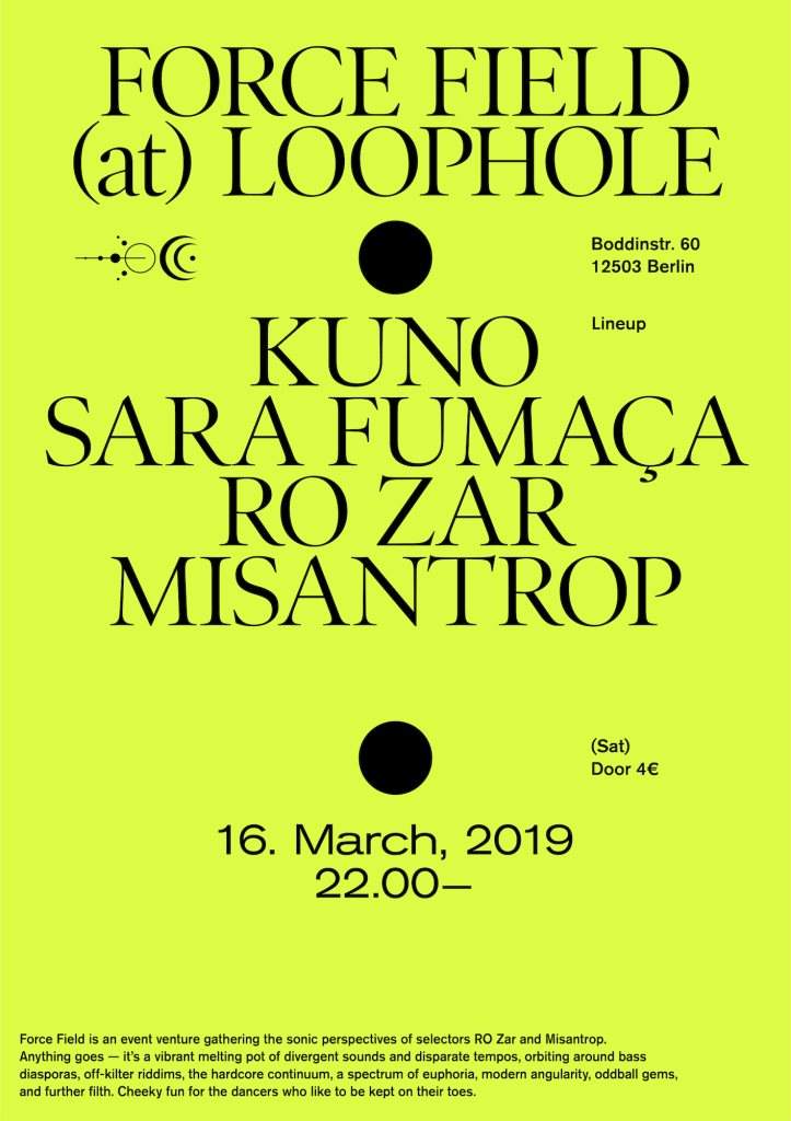 Force Field Invites Kuno & Sara Fumaça - Página frontal