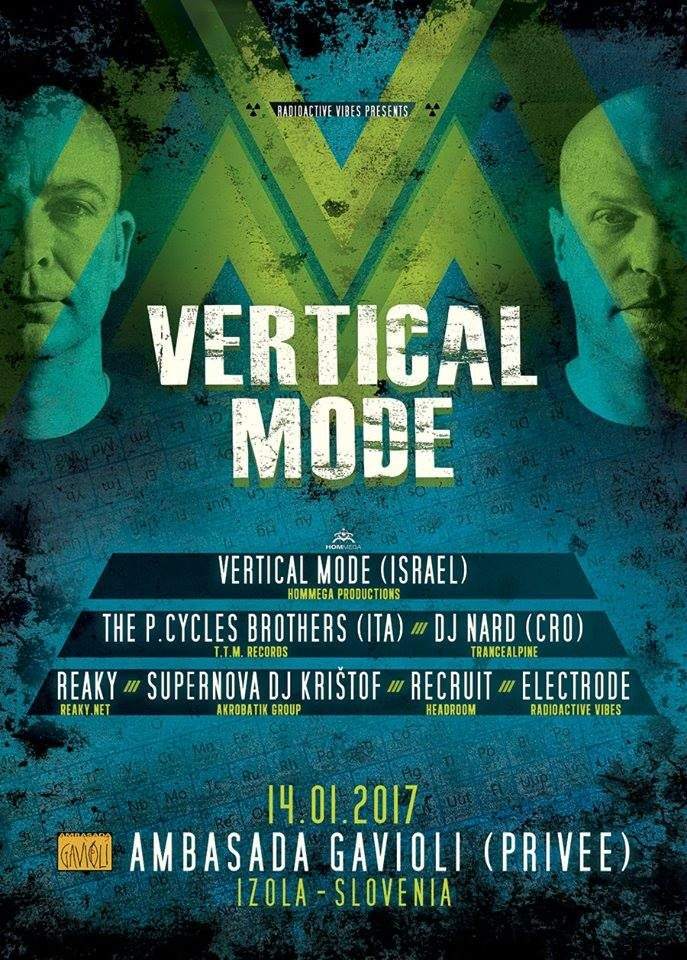 Radioactive Vibes presents Vertical Mode - フライヤー表