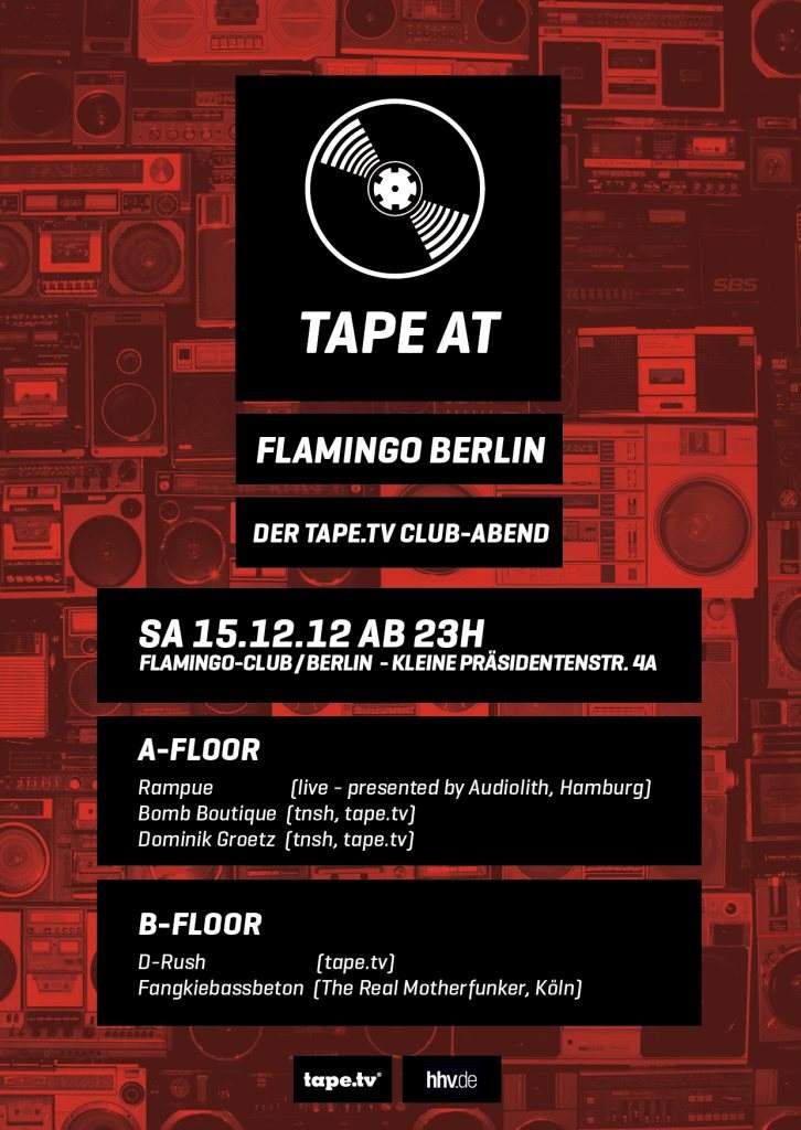 Tape Berlin - フライヤー表