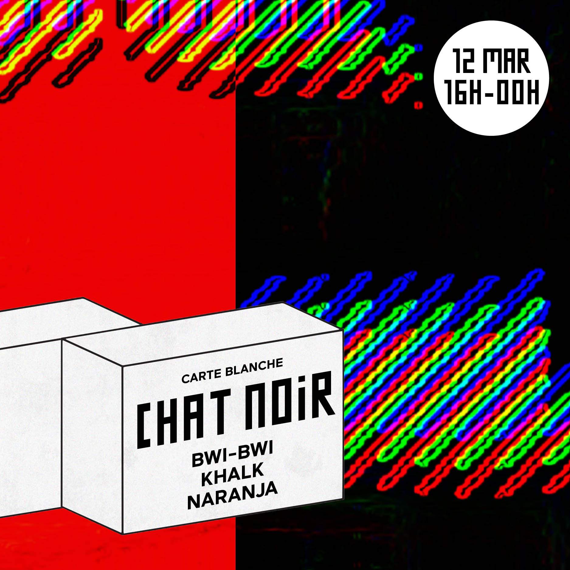 Chat Noir invite Bwi-Bwi, KHALK, Naranja - フライヤー裏