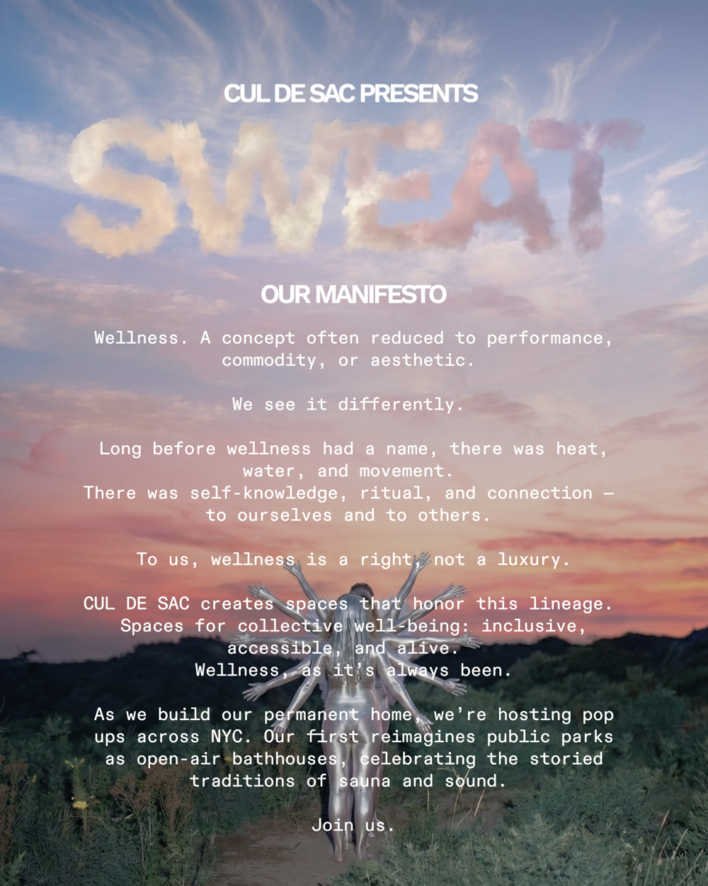 SWEAT #03: A Sauna & Sound Pop Up at La Plaza Cultural, New York
