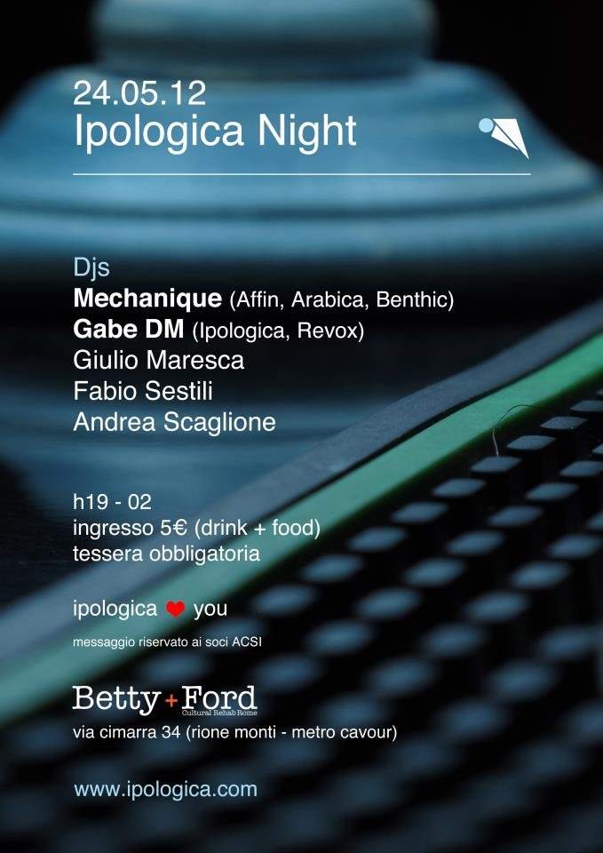 Ipologica Night Closing Party - フライヤー表