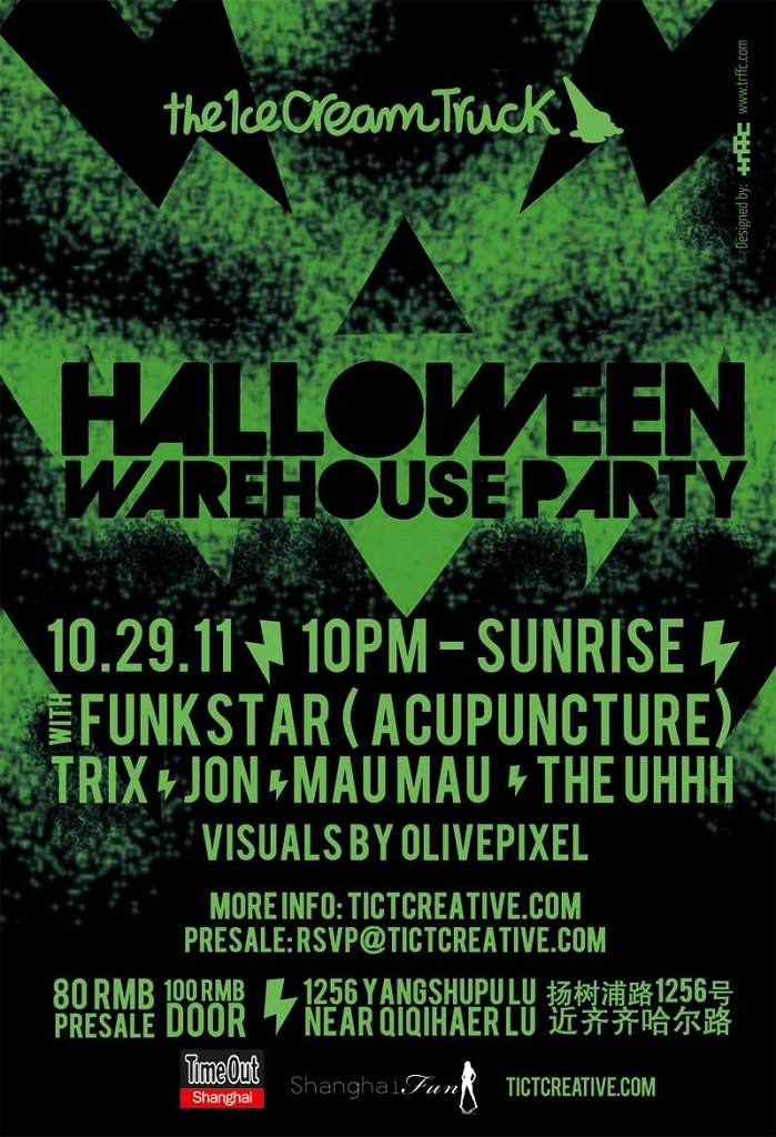 Tict - Halloween Warehouse Party - フライヤー表