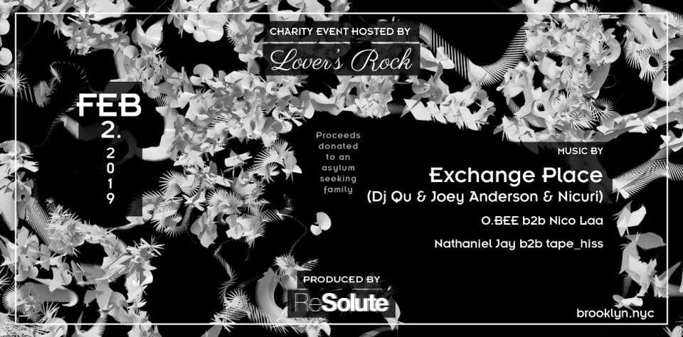Lover's Rock Charity Event with Exchange Place by ReSolute - Página frontal