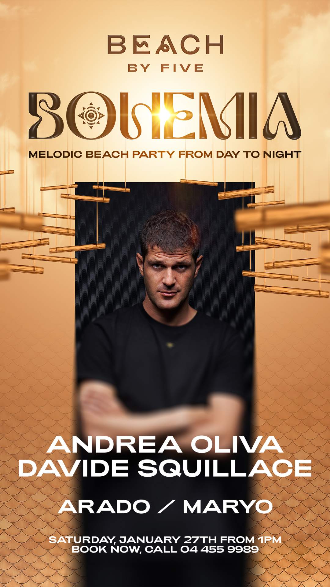 Andrea Oliva and Davide Squillace at Bohemia - フライヤー表
