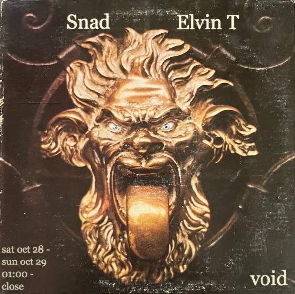 void: Snad, Elvin T - フライヤー表