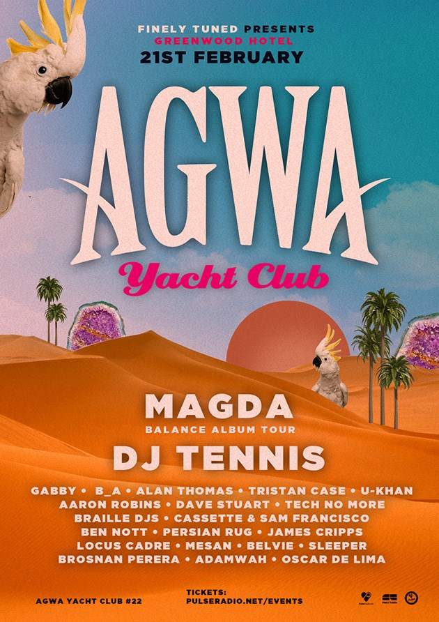 Agwa Yacht Club 022: Magda & DJ Tennis - Página frontal