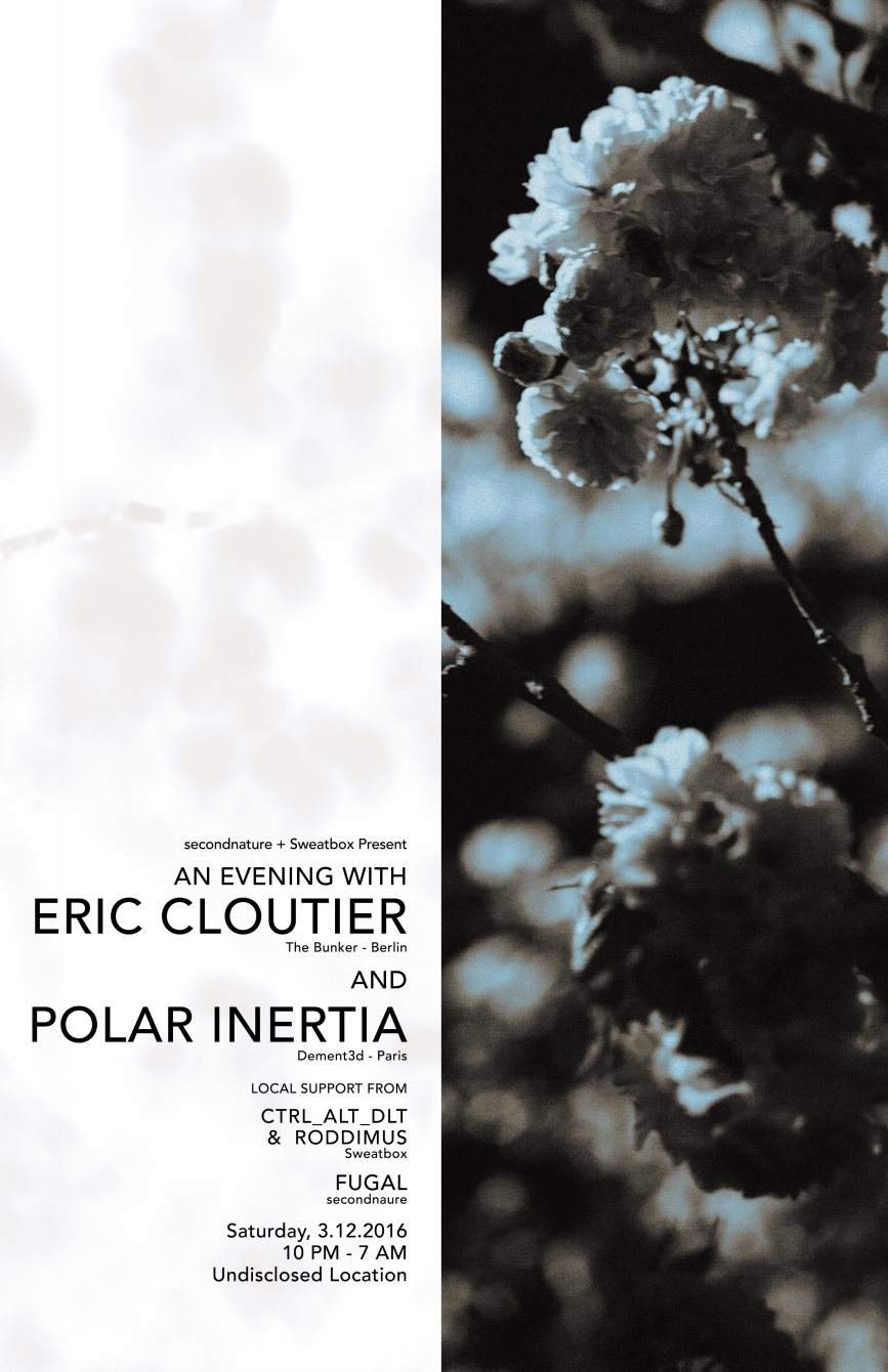 Sweatbox + Secondnature present: Polar Inertia, Eric Cloutier - Página frontal
