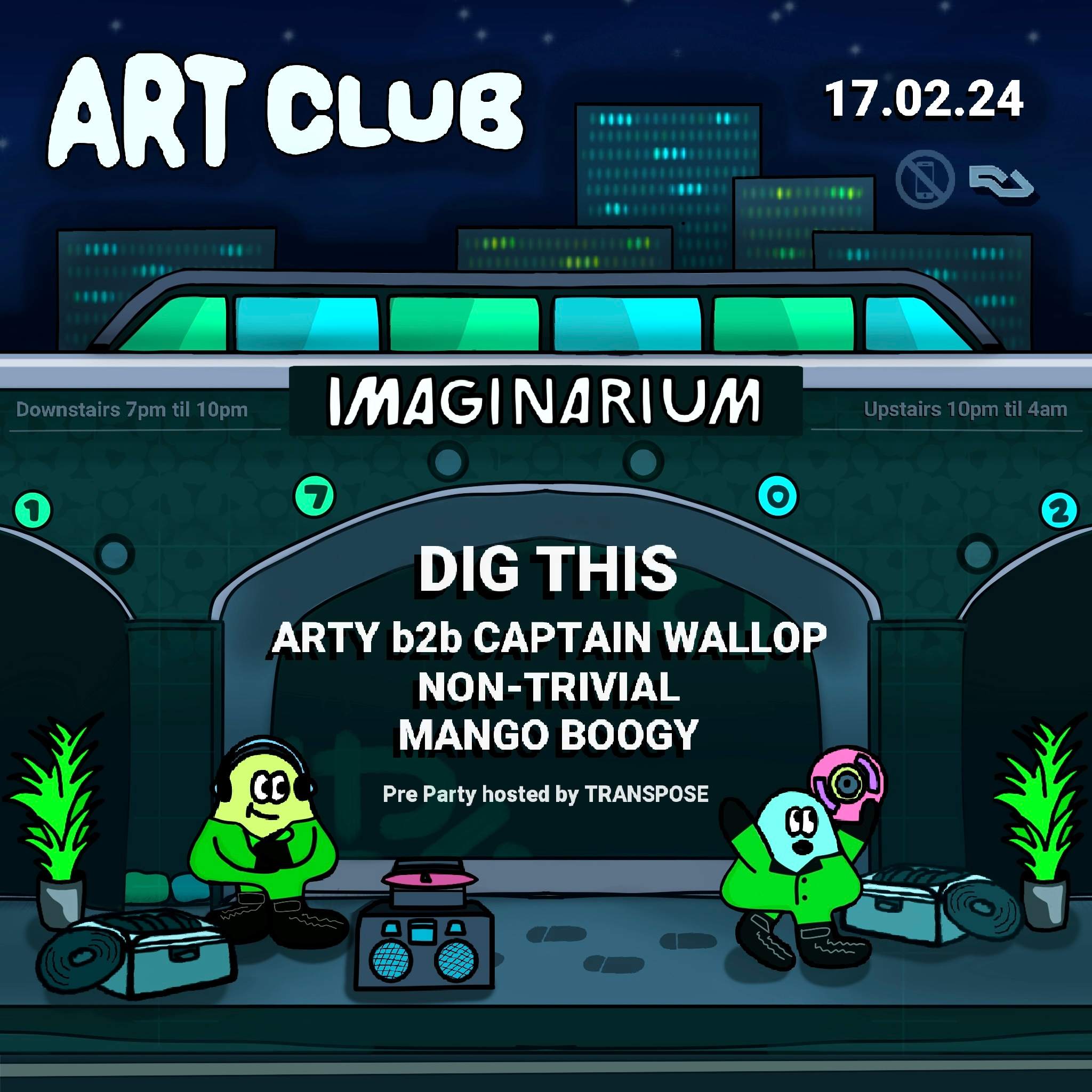 Art Club: Dig This + Arty B2B Captain Wallop + Non-Trivial + Mango ...
