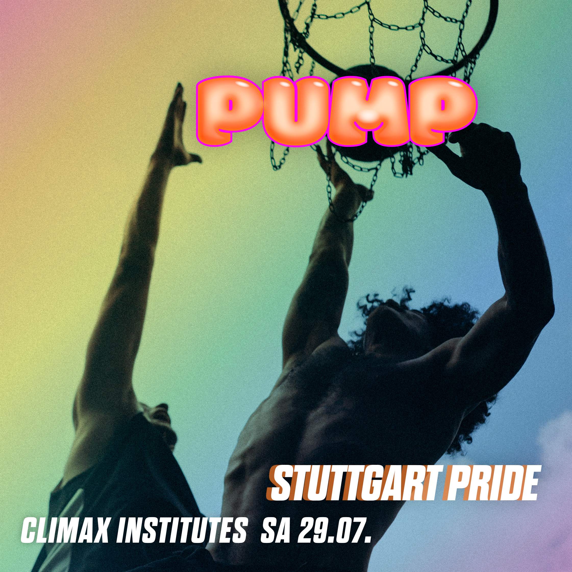 PUMP • GAY - QUEER - HOUSE - TECHNO • Official Stuttgart PRIDE Party - フライヤー表