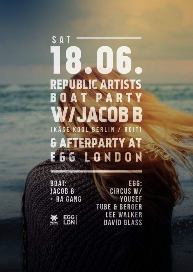 Republic Artists Boat Party with Jacob B & The Egg Afterparty - Página frontal