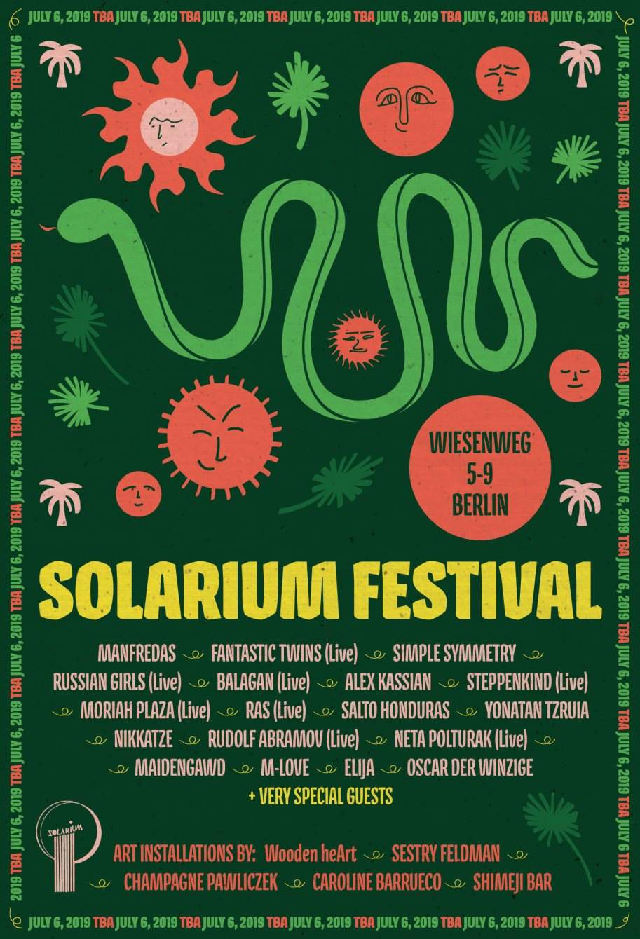 Solarium Festival Berlin - フライヤー表