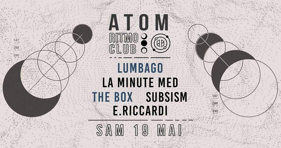 Atom with Lumbago, The Box, La Minute Med & More - フライヤー表