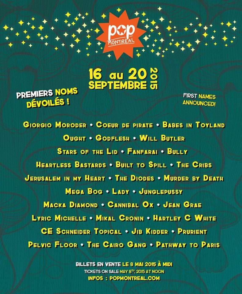 POP Montreal Festival - Página frontal