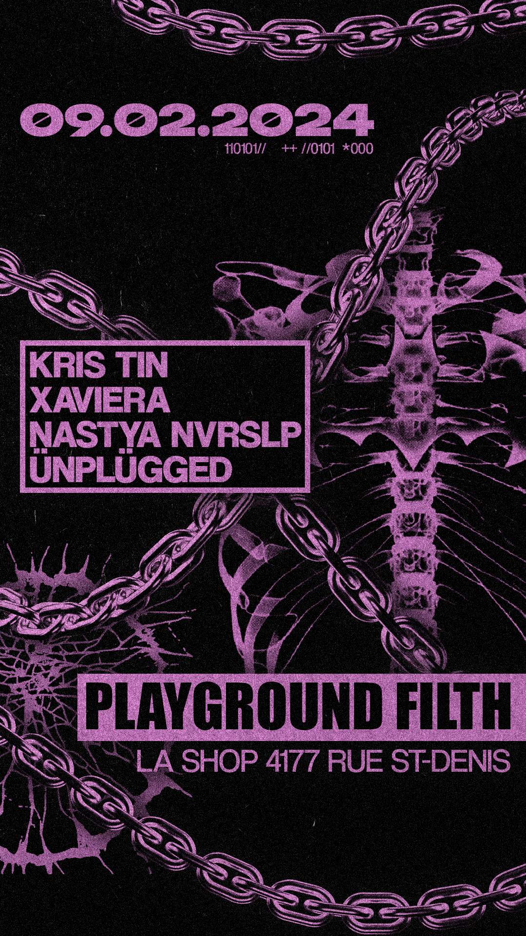 Playground Filth with Kris Tin, Xaviera, NASTYA NVRSLP, Ünplügged - Página trasera