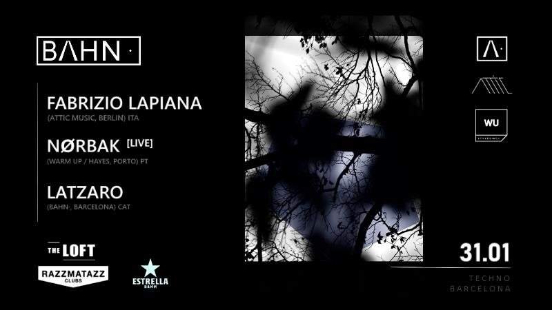 BAHN· 20: Fabrizio Lapiana / Nørbak [live] / Latzaro - フライヤー表