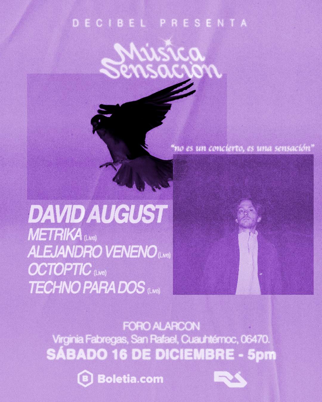 [CANCELLED] David August x Música Sensación - Página trasera