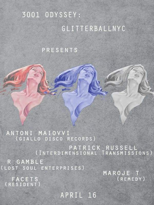 Glitterballnyc: Antoni Maiovvi (Giallo Records), Patrick Russell, R Gamble, Maroje T & Facets - Página frontal