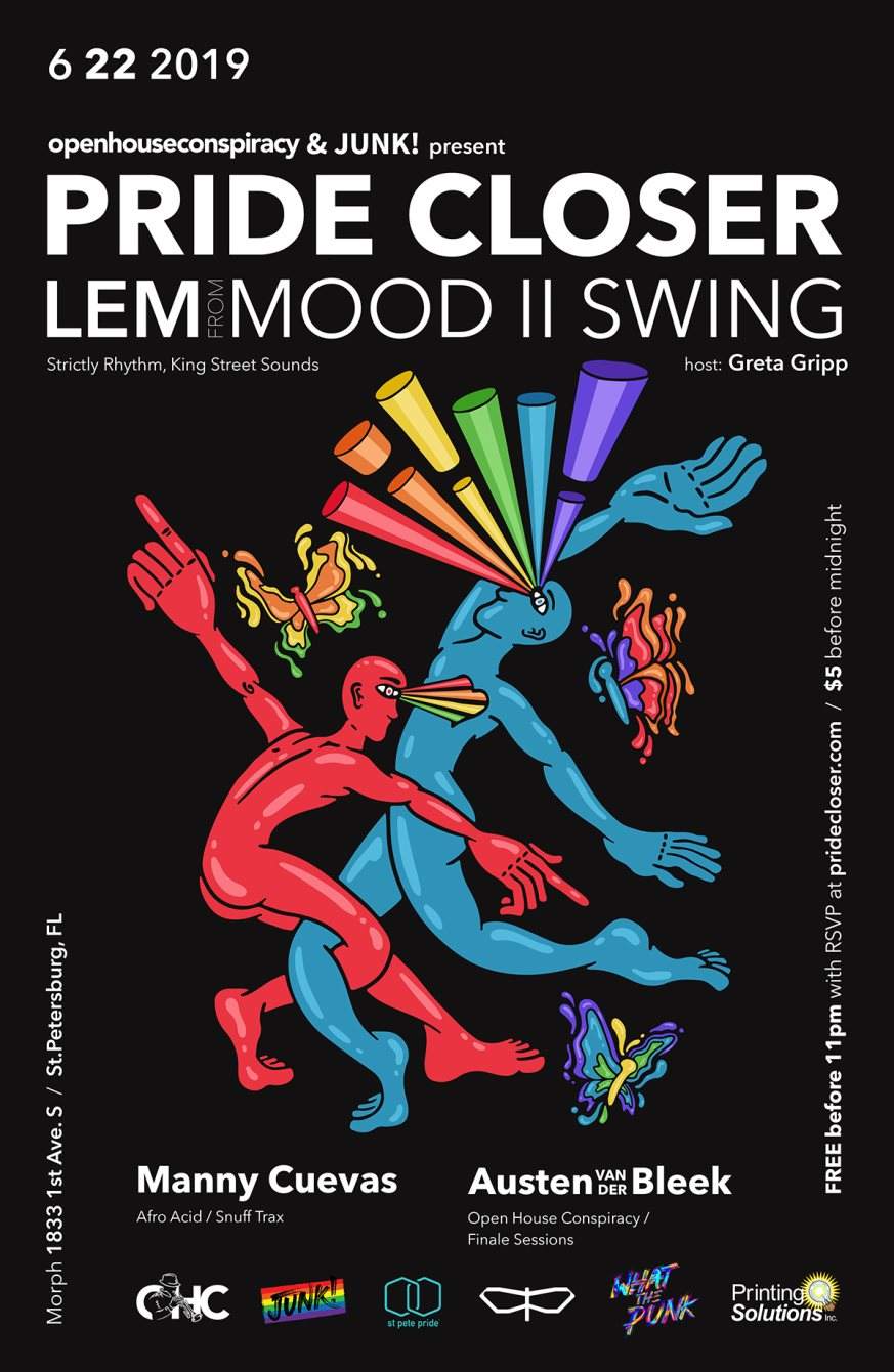 Pride Closer with LEM From Mood II Swing - フライヤー表