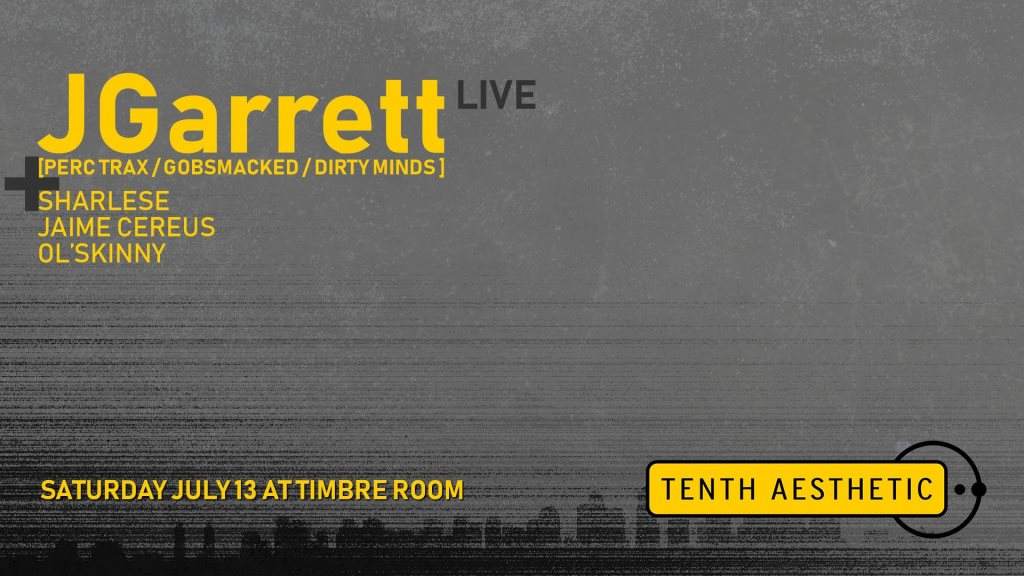 Tenth Aesthetic: JGarrett (Live) - Página frontal