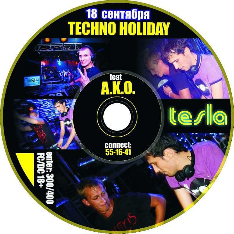 Techno Holiday feat. Elay Lazutkin - フライヤー裏