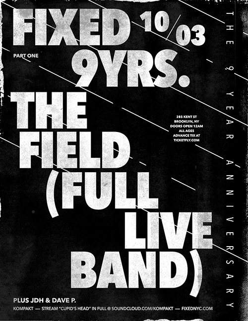 Fixed 9th Anniversary with The Field (Live) - Página frontal