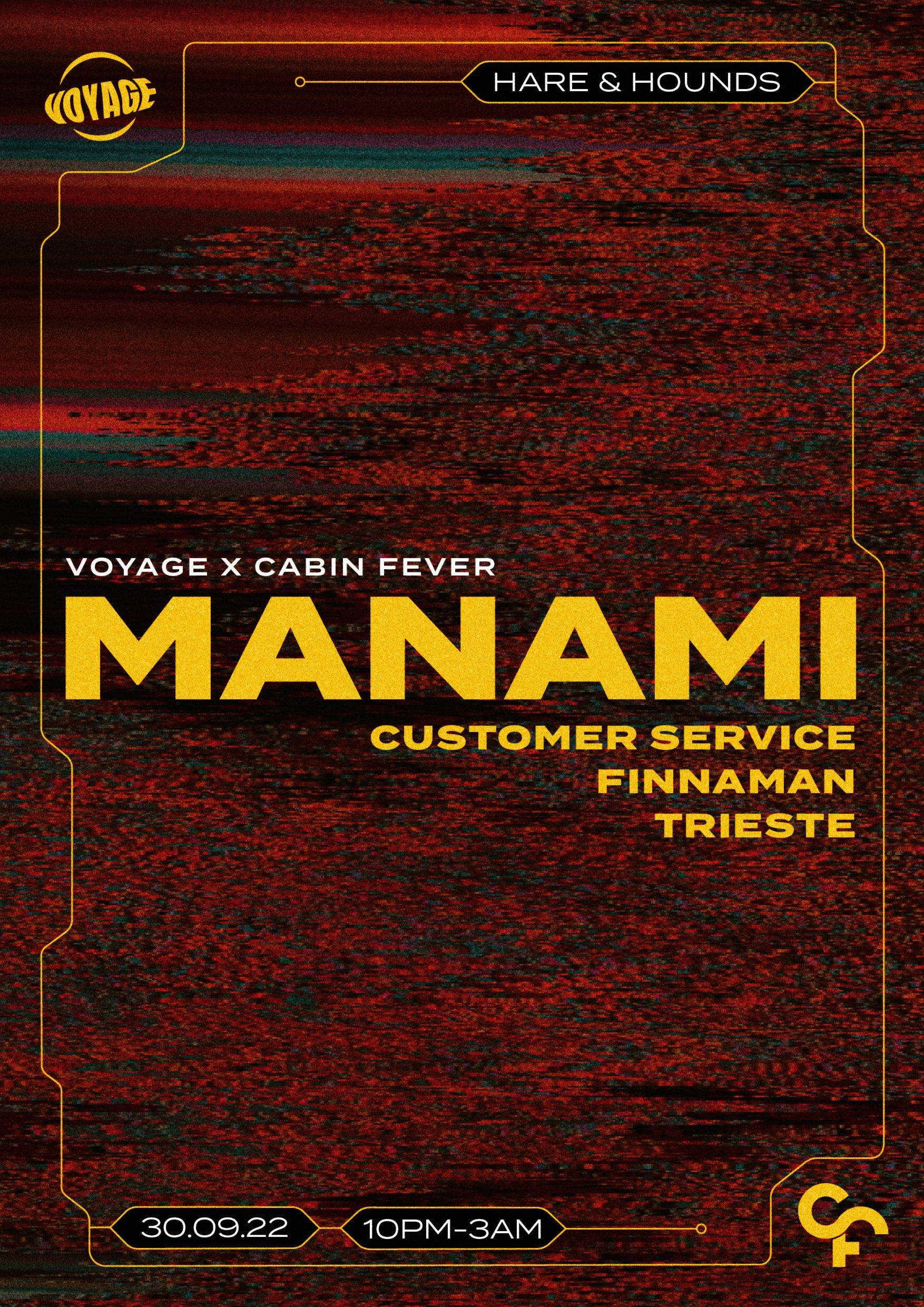 Voyage x Cabin Fever: Manami + Residents - Página frontal