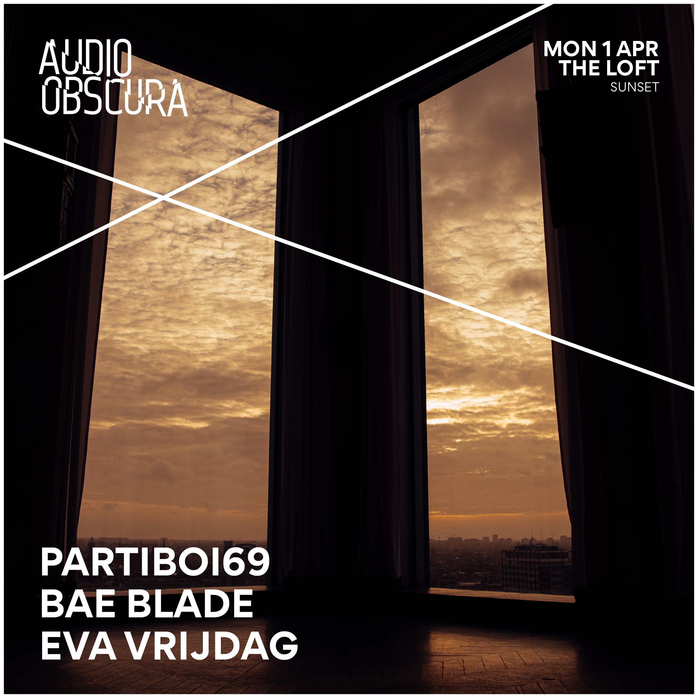 Audio Obscura at The Loft Easter Special with Partiboi69 - フライヤー表