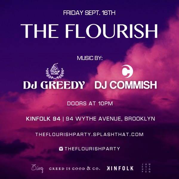 The Flourish Party (Feat. DJ Greedy and DJ Commish) - Página frontal