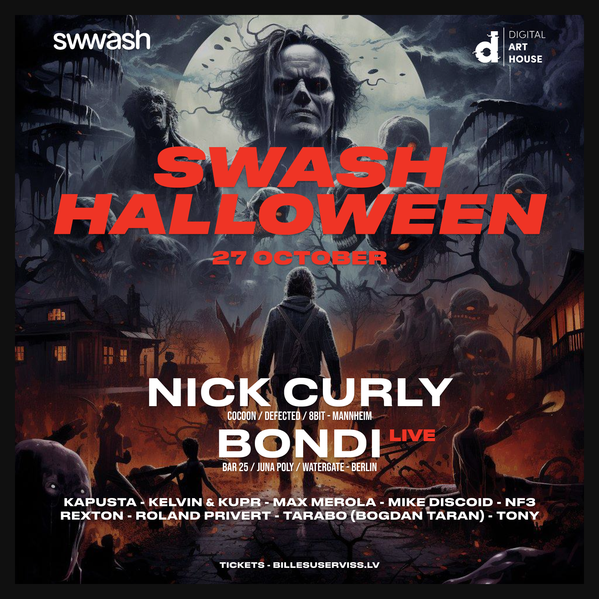 Swash Halloween: Nick Curly x Bondi(live) - Página frontal