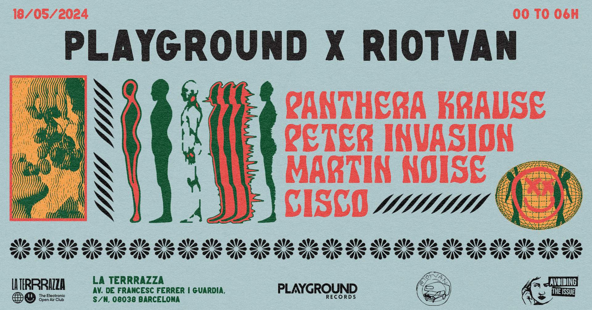 PLAYGROUND x RIOTVAN -Open Air- with Panthera Krause + Peter Invasion - Página frontal