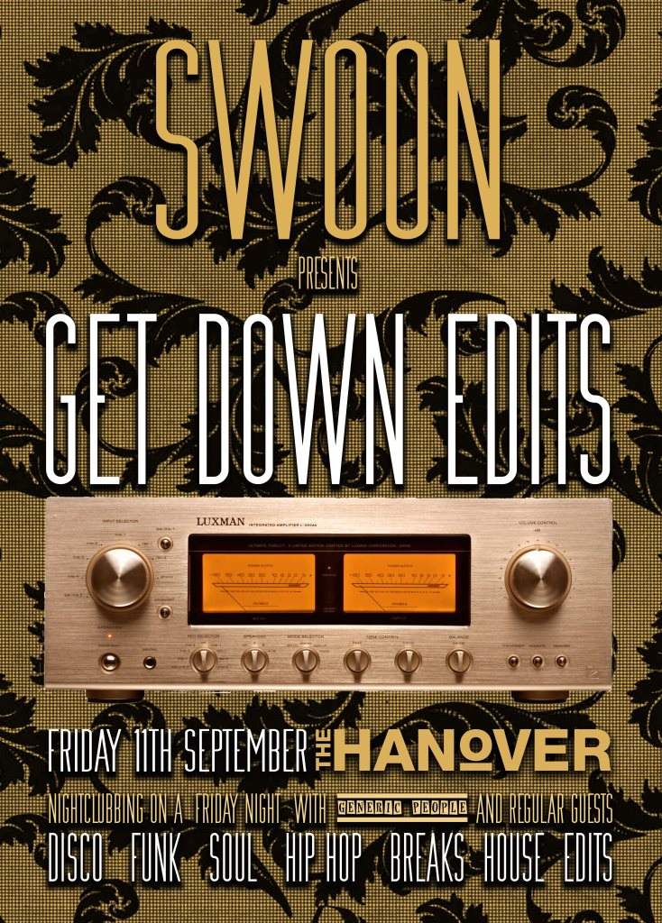 Swoon presents Get Down Edits - フライヤー表