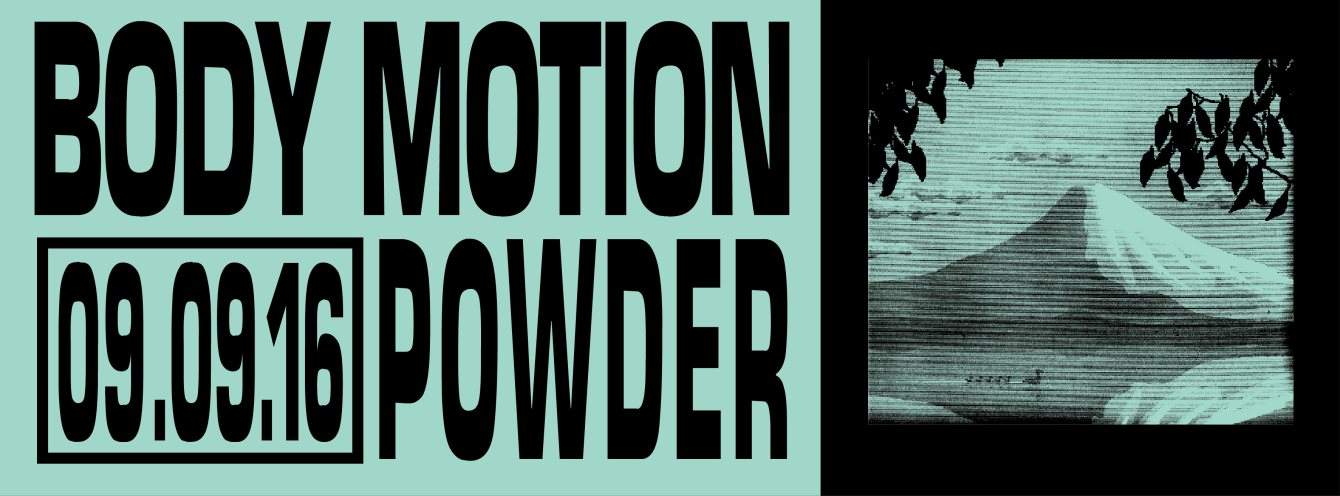 Body Motion with Powder - フライヤー裏