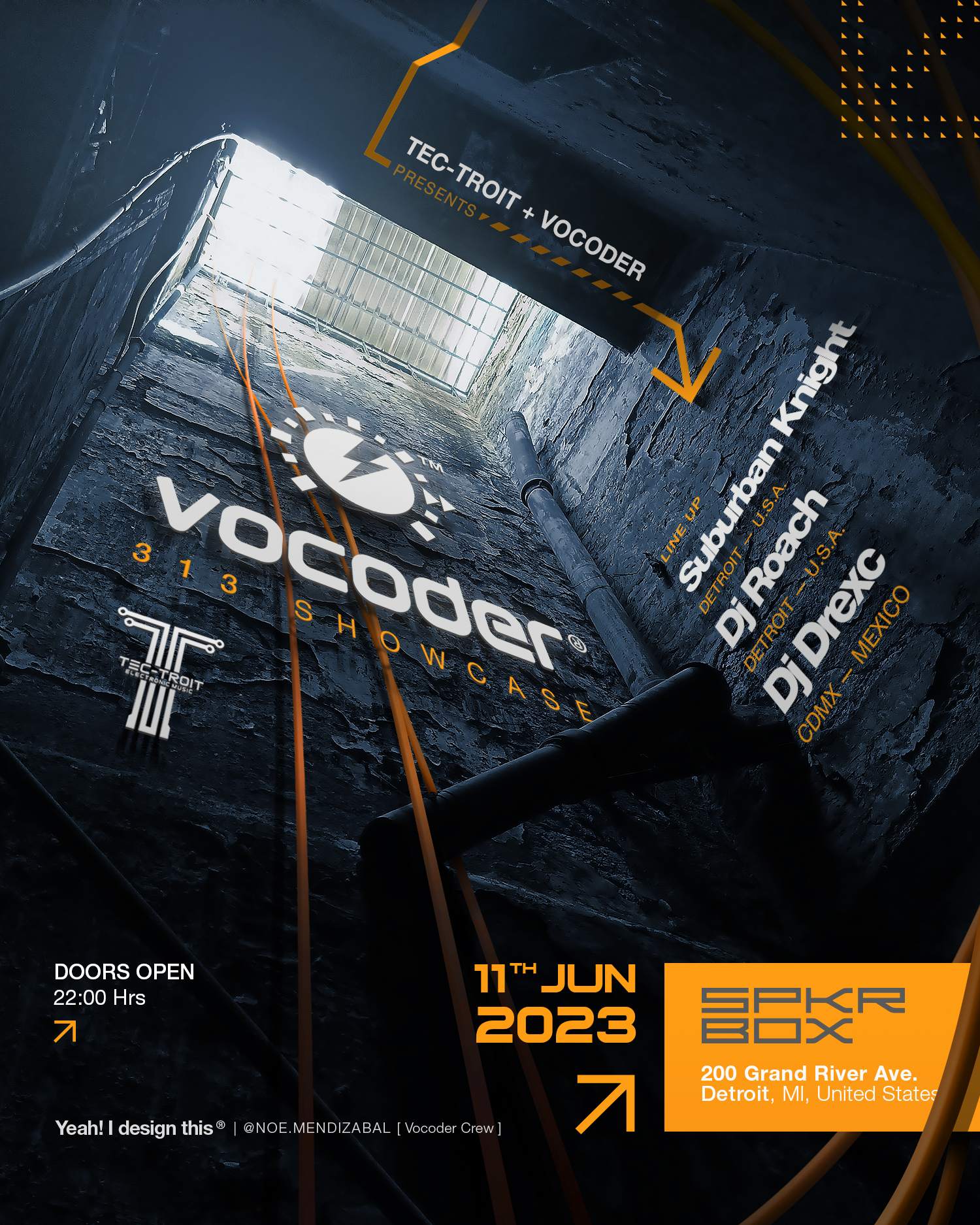 Vocoder 313 Showcase - Página frontal