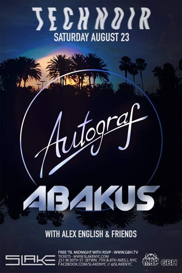 Technoir: Autograf / Abakus/ Alex English - Página trasera